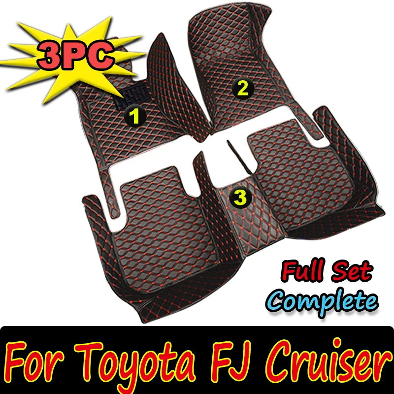 

Car Mats For Toyota FJ Cruiser XJ10 2007~2022 Auto Durable Carpet Rugs Leather Mat Waterproof Floor Pad Full Set Car Accessories