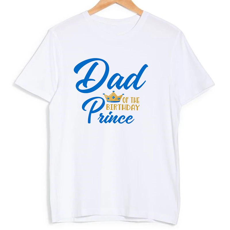 1st Birthday Prince Family Matching Clothes T Shirts Boys Birthday Party Dad Mom Sis Bro and Me Family Look Outfit T-shirt Tops 3
