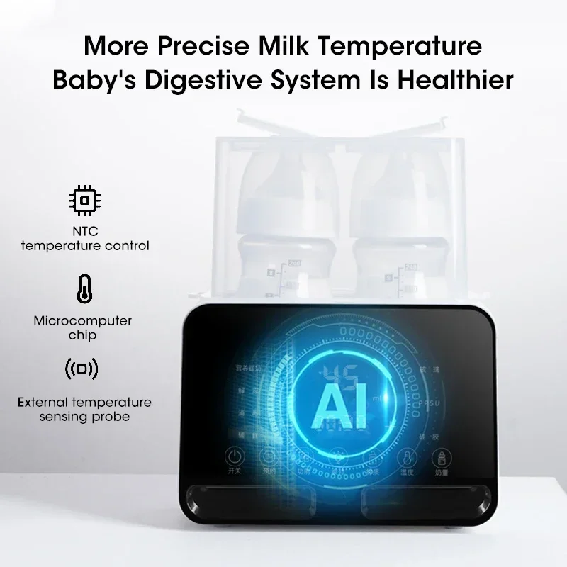 2 in1 Baby Nursing Bottle Heater Warmer Sterilizer Automatic Intelligent Thermostat Milk Bottle Disinfection Baby Sterilization