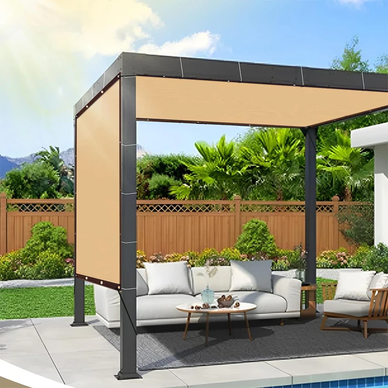 Sunshade Net for Garden Waterproof Square Sun Shelter UV Protection Outdoor Canopy Patio Pool Sail Awning Camping Accessories