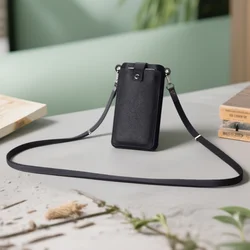 Stylish Magnetic Crossbody Neckband Phone Wallet Leather Case & Universal Lanyard (Color - 4)