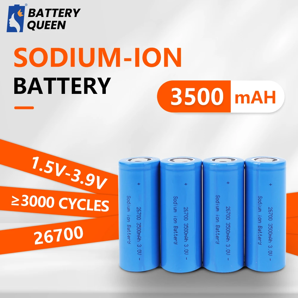 

New Rechargeable Sodium-ion Battery 3V 3500mAh 26700 1C-3C High Power Discharge Suitable for Electric Scooters
