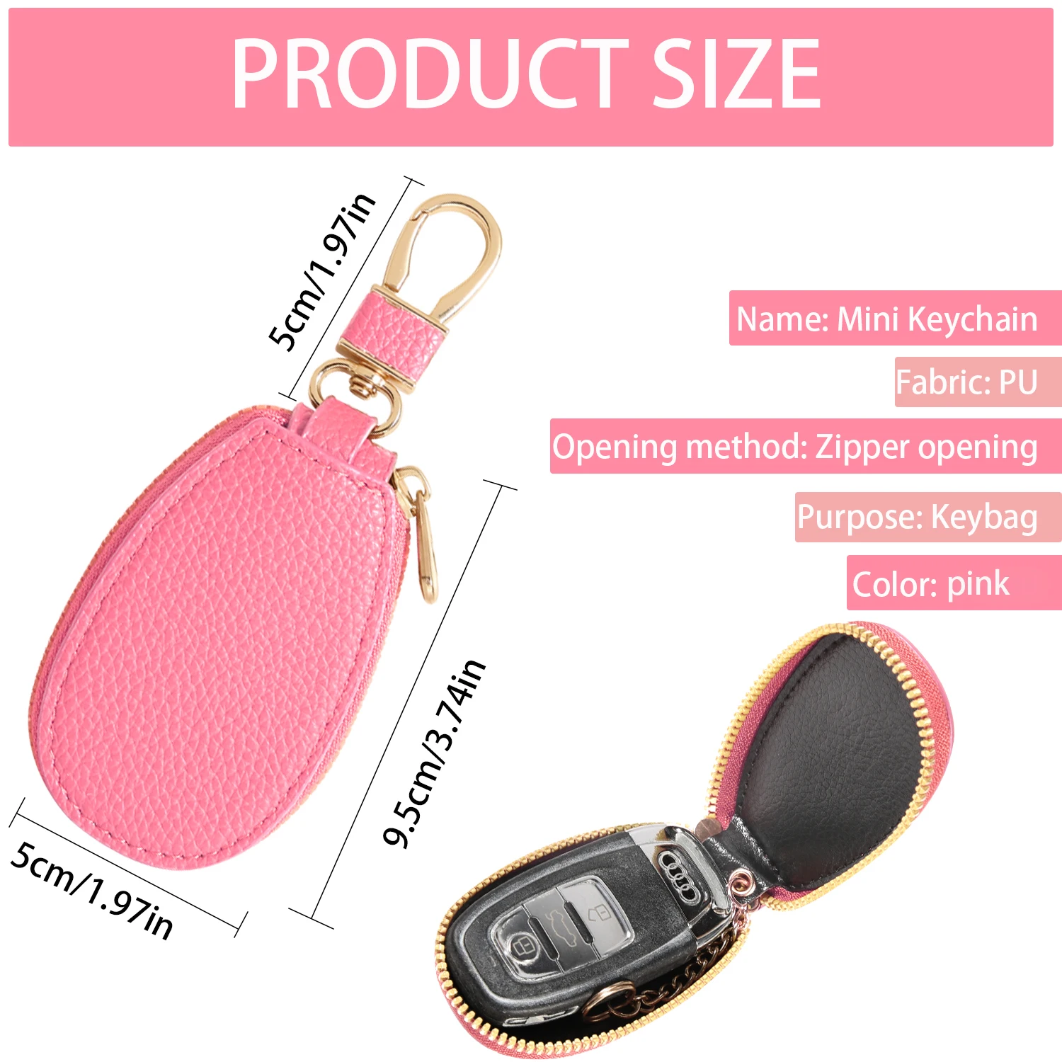 Compact Fashion Key Pouch - Stylish and Creative Hanging Ornament