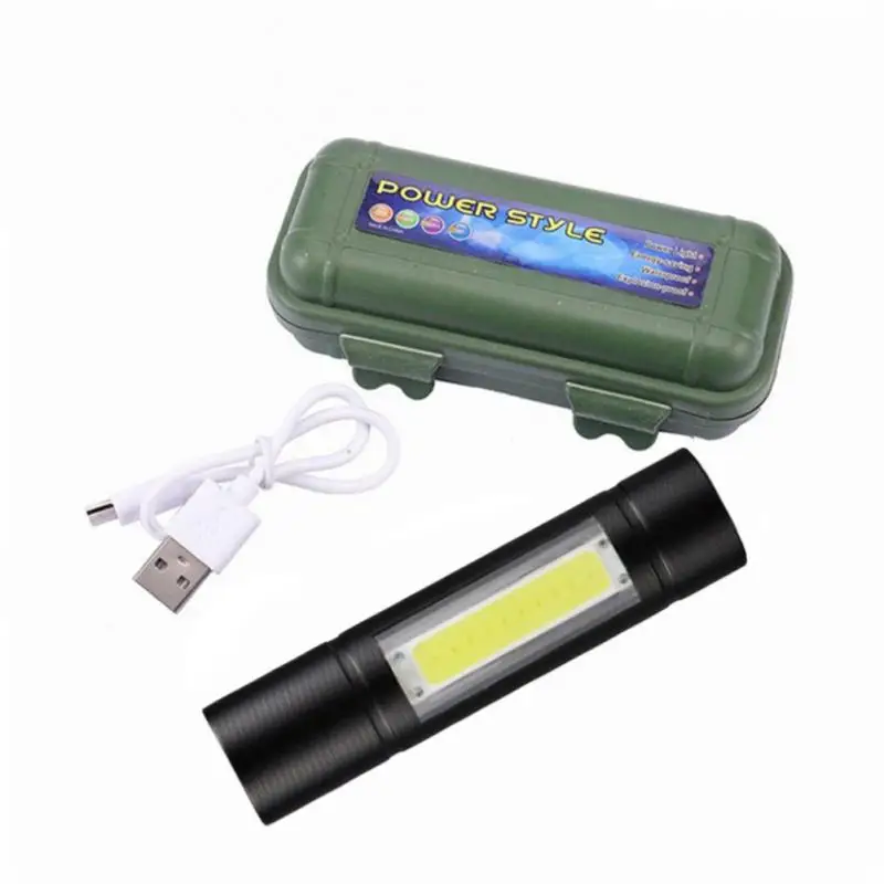 줌 포커스 미니 LED 손전등, 배터리 내장 XP-G, Q5 램프 랜턴, 작업등, 충전식 미니 손전등, 1 8 개