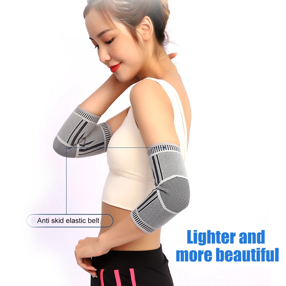 1Pair Graphene Elbow Brace Compression Sleeve for Women Men-Elastic Support Tendonitis Tennis Golfers Elbow Arthritis Bursitis