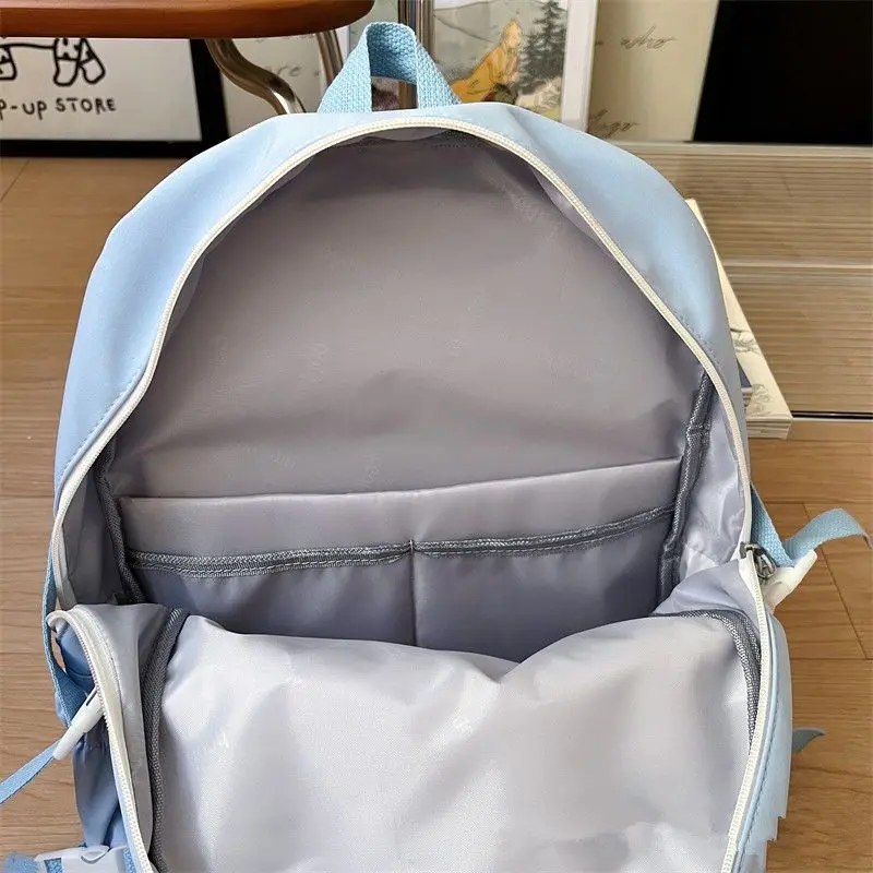 HAEX Harajuku Women Ita Backpacks 2024 Kawaii Large Capacity Patchwork Mochila Femenina Fashion Embroidery Students Bag Female