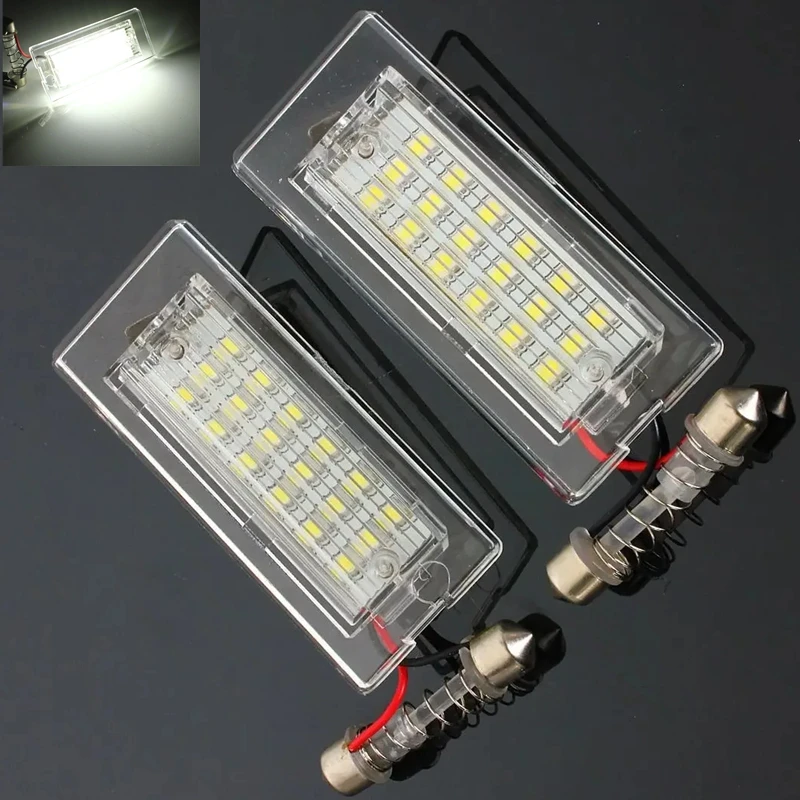 

2pcs LED License Number Plate Light Car Accessories for BMW X5 E53 1999-2006 X3 E83 2003-2010