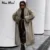 Luxury Mob Wife Aesthetic Long Faux Fur Coat Women Winter  Fluffy Gradient Fox Fur Jacket Female Furry Overcoat