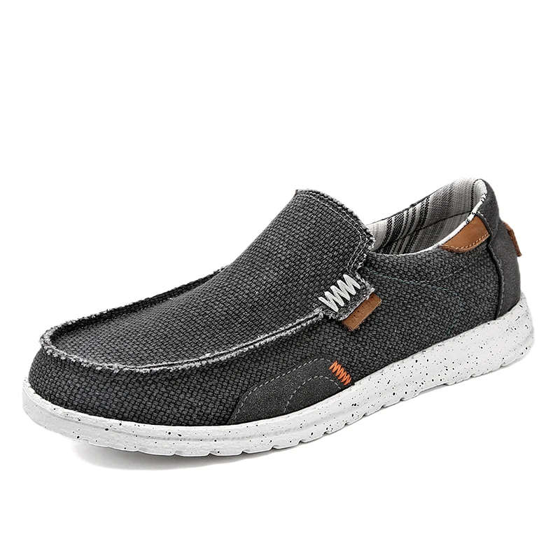 Summer Breathable Sneakers Men Canvas Shoes Slip On Loafers Men Comfty Casual Men Shoes Lightweight Flats Men Walking Zapatos 3