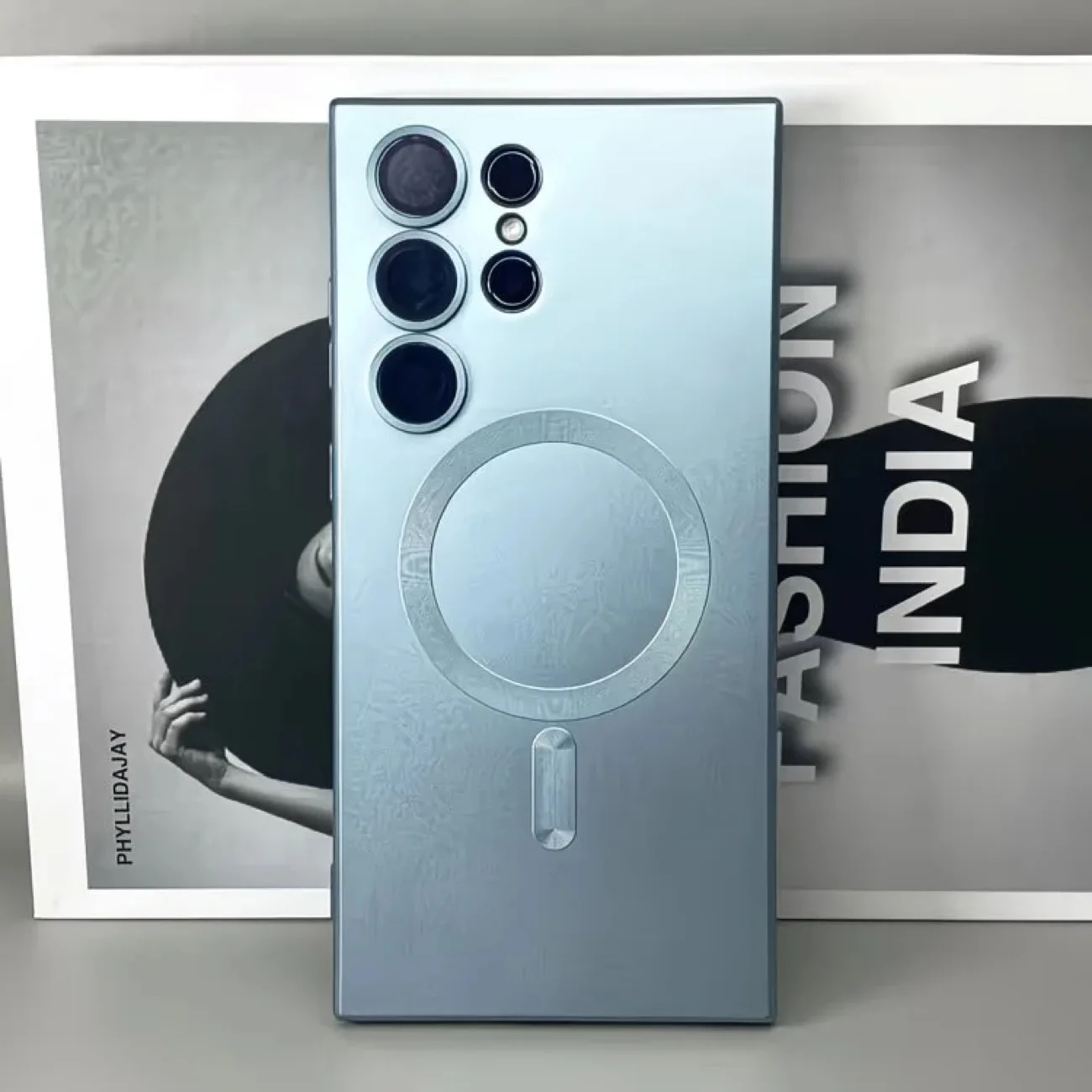 Premium Magnetic Wireless Charging Matte Phone Case - Shockproof & Soft Cover Luxury Design