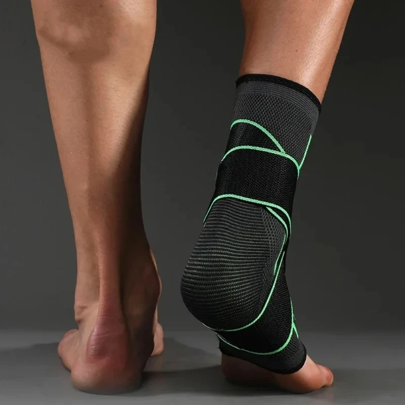 Ankle Support Pressurized Bandage Brace Protector Foot Strap Elastic Belt Fitness Sports Gym Badminton Accessory 1PC