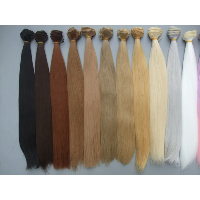 Doll Wigs 35cm High Temperature Heat Resistant Straight BJD Diy Doll Hairs toy wigs doll wigs doll accessories