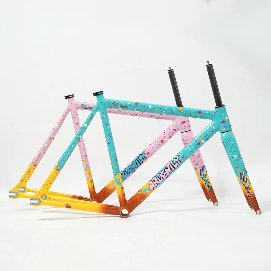 Ardently SUGAR Frameset, Track Fixie Bike Colorful Frame and Fork
