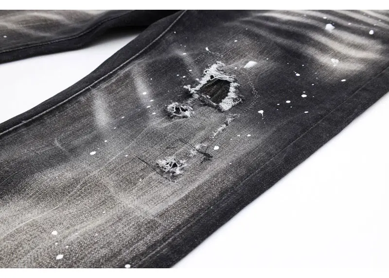 Street Designer Fashion Men Jeans Comfort