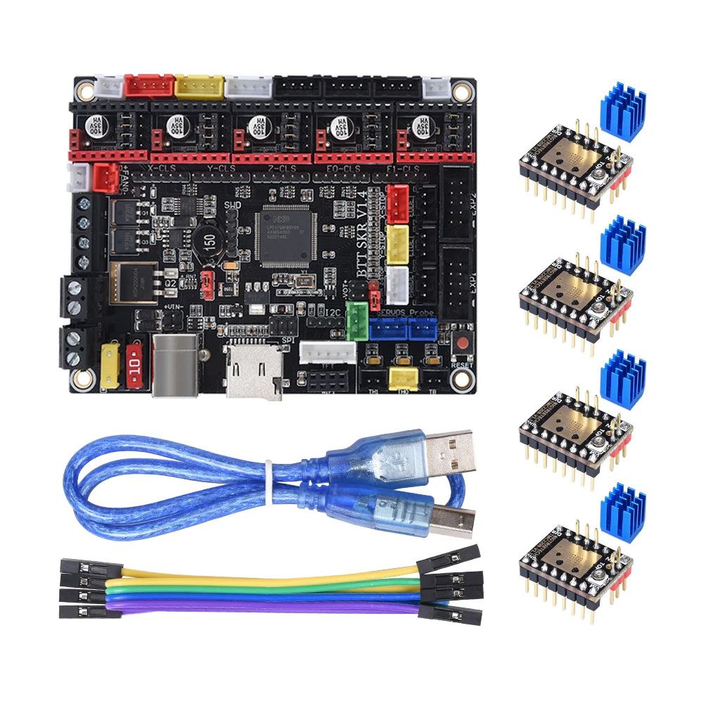 Bigtreetech-skr V1.4 Placa-mãe Peças de Impressora 3d Turbo Btt Mks Gen Tmc2209 Tmc2208 Ender v2 Atualização para Voron 2.4 Diy - Imagem 6