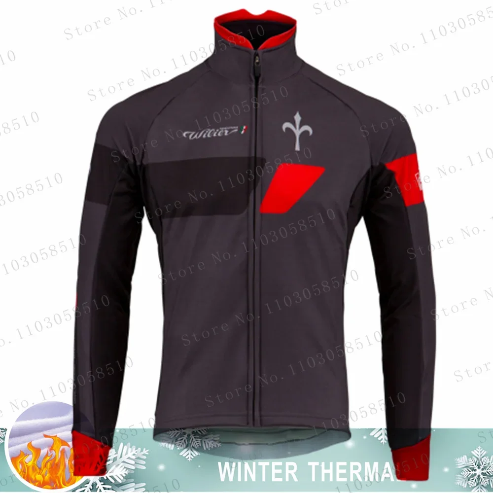 thumbnail image 1 of Wlller Invierno Thermisch Fleece Fiets Lange Mouw Wielertrui Mannen Kleding Pro Team Outdoor Fiets Kleding Ropa Ciclismo 2024, 1 of 5