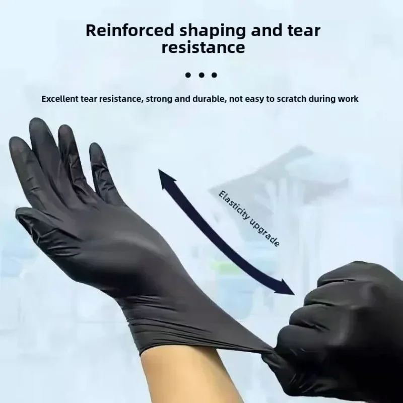 Nitrile Gloves Disposable Black Xl Latex Pvc Housework Cleaning Car Industry Gardening Cooking Tools