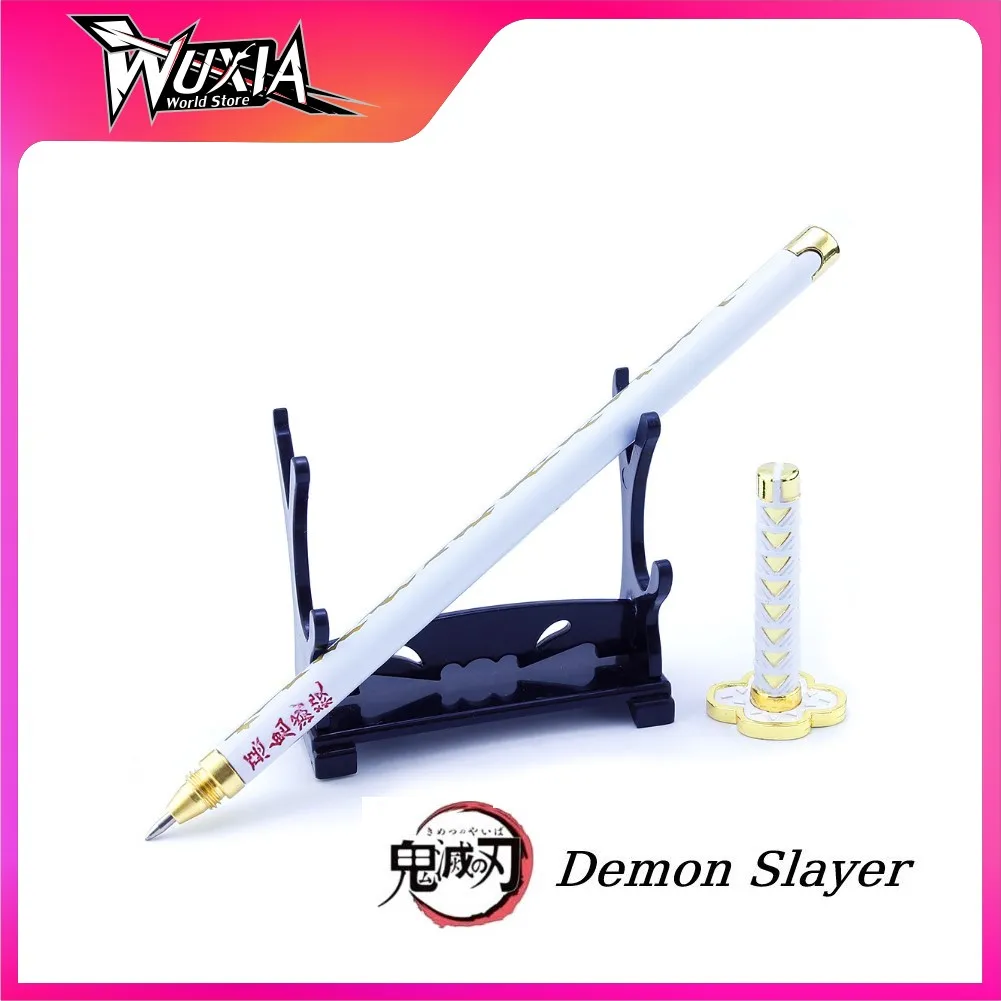 

Demon Slayer Sword Agatsuma Zenitsu Pen Sword Nichirin Blade Anime Corps Knife Katana Keychain Weapon Model Toy Christmas Gift