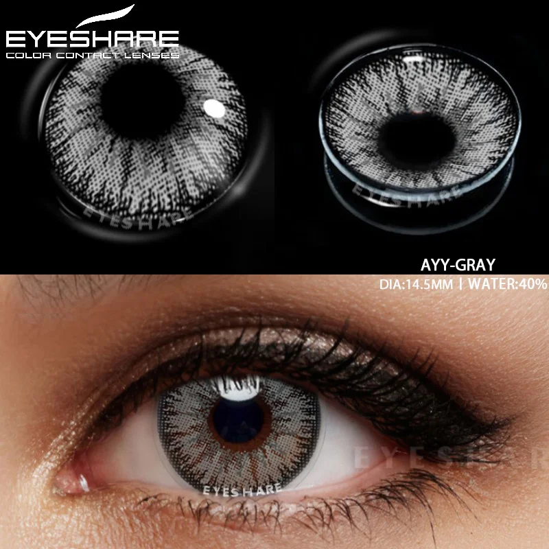 Vibrant Colored Contact Lenses for Cosplay and Beauty - Yellow, Red, Blue, and Green Options