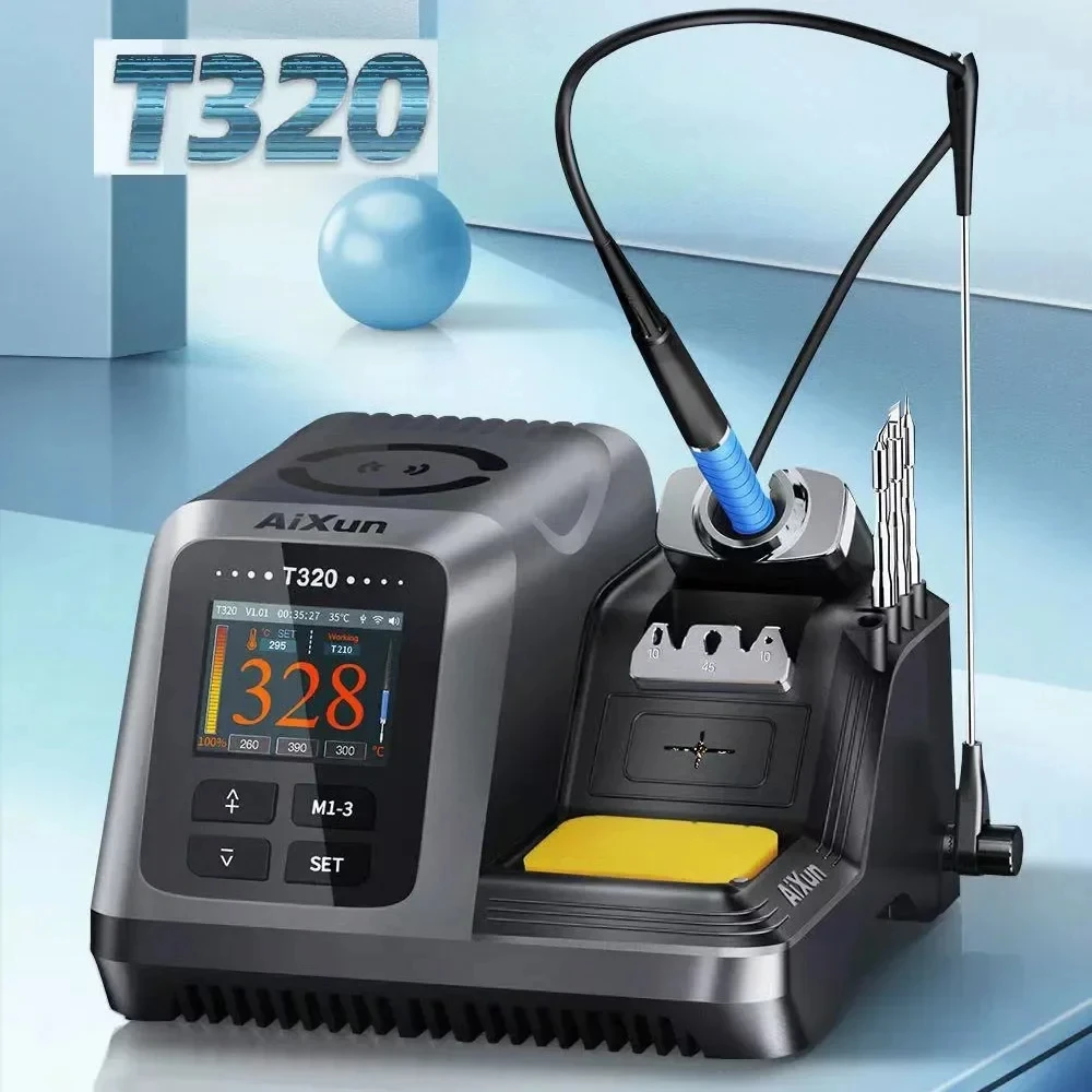 AIXUN T320 200W Intelligence all-in-one Precision Soldering Station With T210/T245 Handle For Mobile Phone Welding Repair Tool