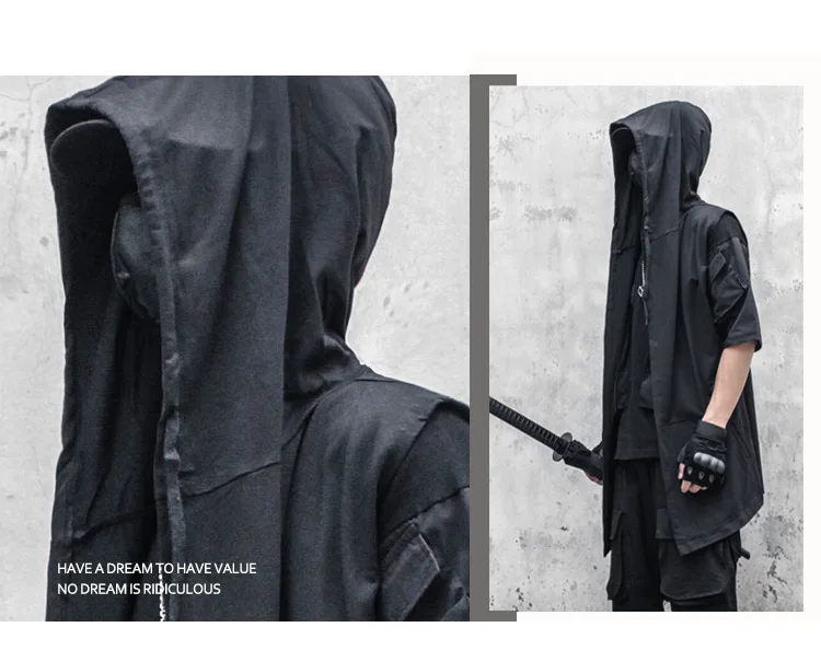 Punk Hip Hop Trench Coat 3