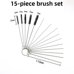 Carburetor Cleaning Needles & Brushes Kit for Vehicles and Equipment (15PCS)