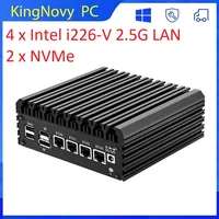 Topton Mini PC Pentium N6005 N5105 4xIntel i226 2.5G Soft Router computer 2*NVMe 2*DDR4 Fanless Firewall Appliance VPN Server 1