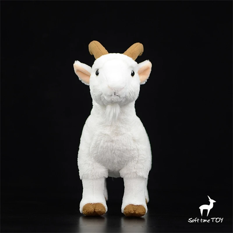 White Goat High Fidelity Anime Cute Plushie Sheep Plush Toys Lifelike Animals Simulation Stuffed Doll Kawai Toy Gifts For Kids 3