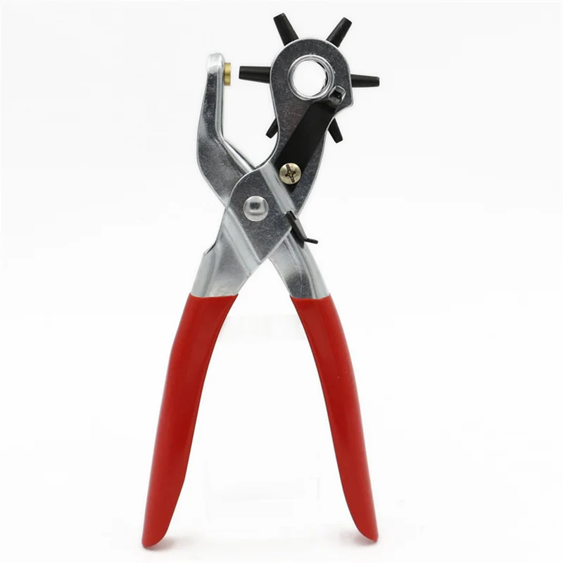 Puncher Tool Leather Punch Plier Leather Belt Revolving Perforator