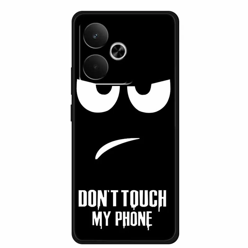 Sleek Black Silicone Soft Back Phone Case Cover