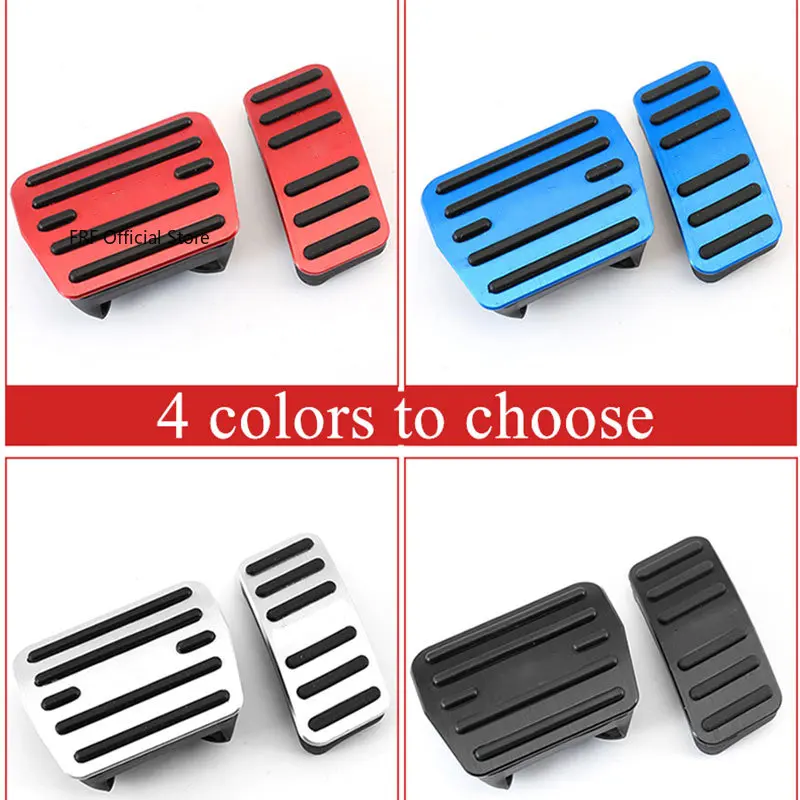 Car Foot Pedals For Volkswagen VW T-Roc T ROC Troc Accelerator Brake Stainless Steel Non-slip Pedal pad