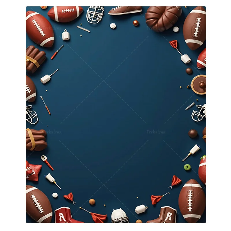 Football Themed Flannel Blanket for Game Day