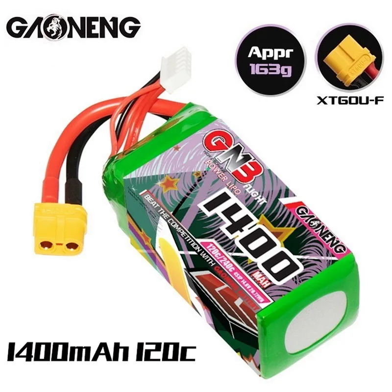 

GAPGANG 4S 14,8 V HV Lipo батарея 1400mAh 120C/240C с XT60U-F Разъем для RC FPV Квадрокоптер Вертолет Самолет Дрон