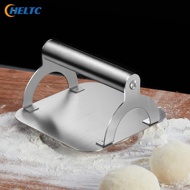 Handheld Stainless Steel Round Burger Press Non-Stick Grill Smasher  Hamburger Pressing Tool Meat Pie Maker Kitchen Tool