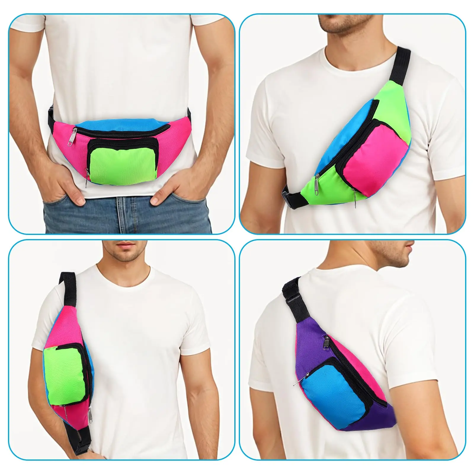 Fanny Pack Waist Pack Shiny Waist Bag 5