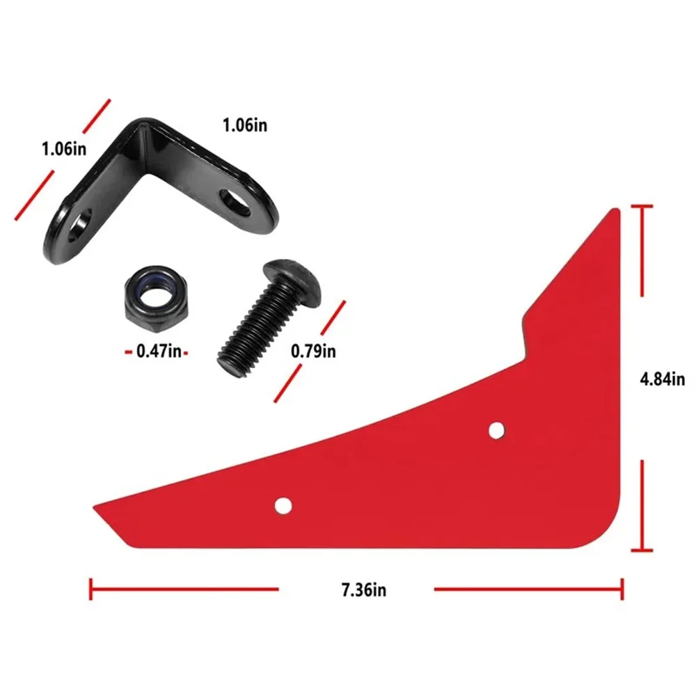 Heckdiffusor V3 5-Flossen-Set, kompatibel mit Dodge Challenger 2015–2022, Lager, Heckstoßstange, Heckstoßstangen-Diffusor, Haifischflossen, 5 Stück/Set – Detail 21