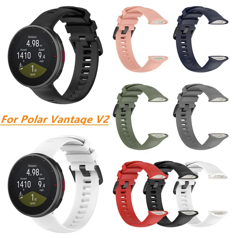 Cinturino In Silicone Compatibile Per Polar Vantage V2 Smart Watch Sostituzione Braccialetto Sportivo Per Polar Vantage V2 Band Belt Wristband