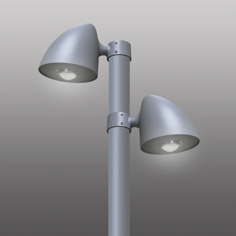 LED 20W 30W 알루미늄 회색 캠퍼스 그린 벨트 가로등 현대 삼각형 모양 거리 광장 정원 조명 76Mm 인터페이스