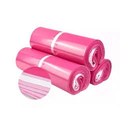 Rose Red Plastic Shipping Envelope Waterproof Packaging Supplies Logistics Express Bag Small Mailing Bags Gift Pouches 10Pcs