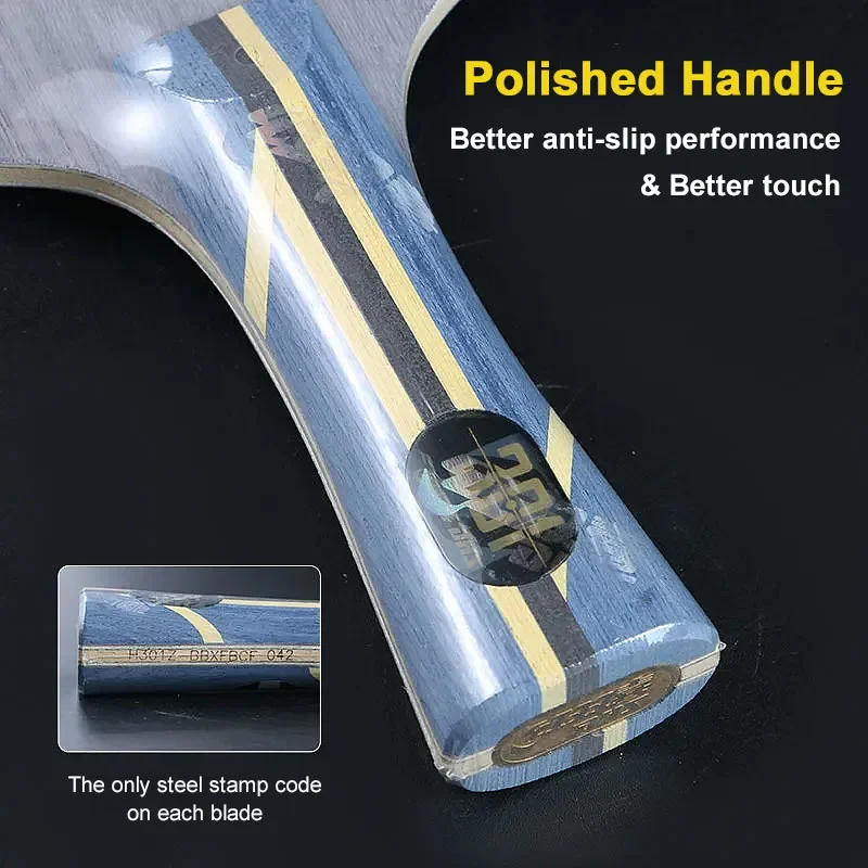 DHS-Hurricane 301 Z Table Tennis Blade, 5 Wood, 2 Internal ZC