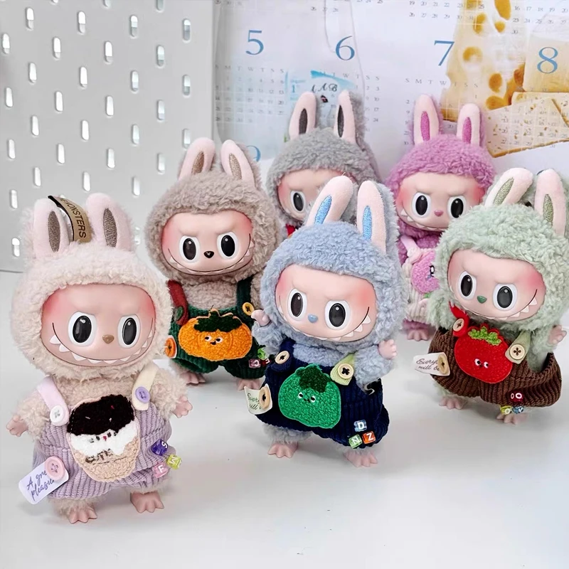 Labubu Clothing 17cm Mini Plush Kpop Idol Doll Clothes Outfit Accessories