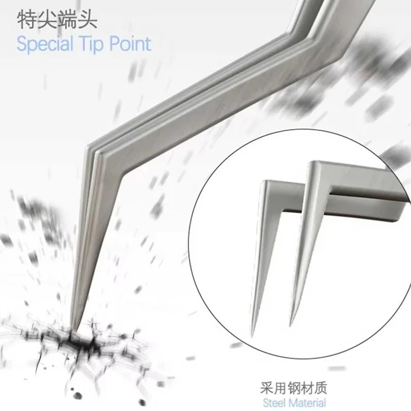 Tin Positioning Tweezers MECHANIC Aax-17 for Precise Clamping of Tin Wire Non-slip Wear-resistant Steel