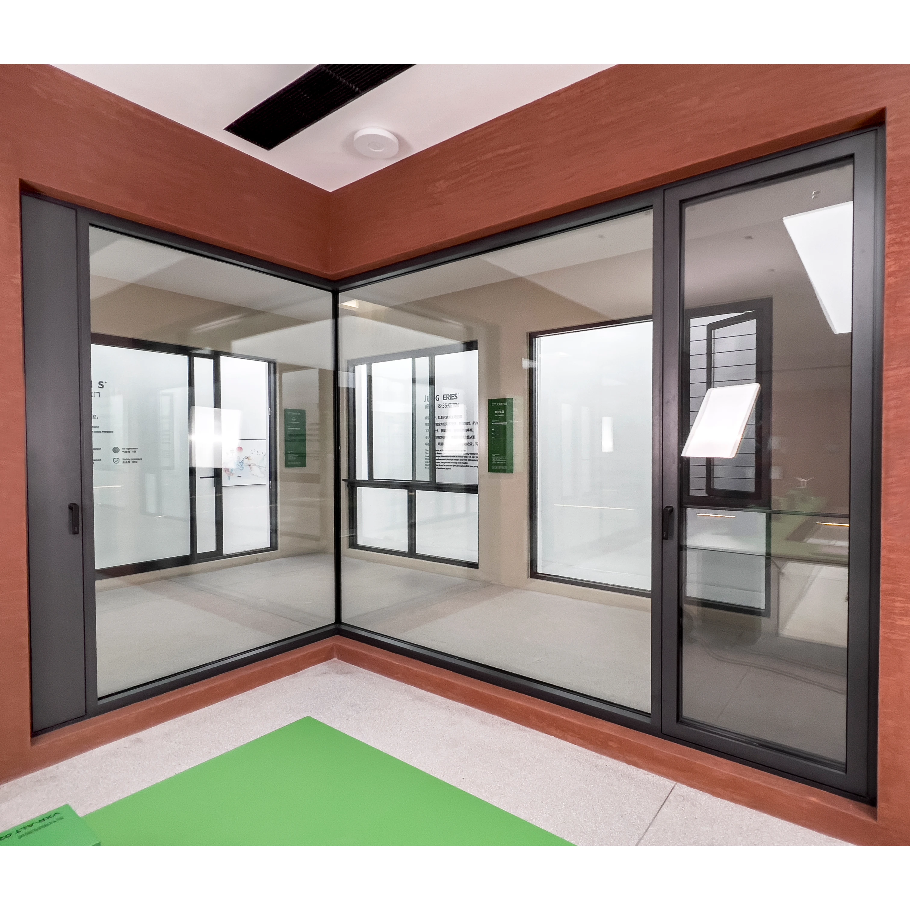 ISUMER Windows Aluminum Alloy 3.0 Frame Clear Glass Window Factory Modern Design Thermal Break Aluminum Profile Casement Windows