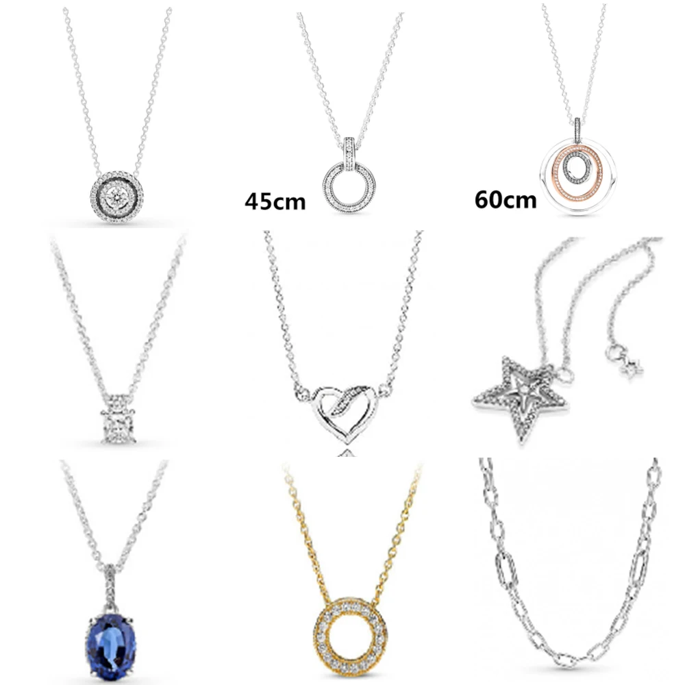 

New 2023 100% 925 sterling silver limited edition O-shaped gold pendant DIY original bracelet jewelry fashion