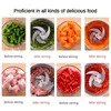 NEW Food Chopper Stainless Steel 2L Electrical Food Processor Meat Grinder Blender Mixer Machine Kitchen Appliances,EU Plug 4