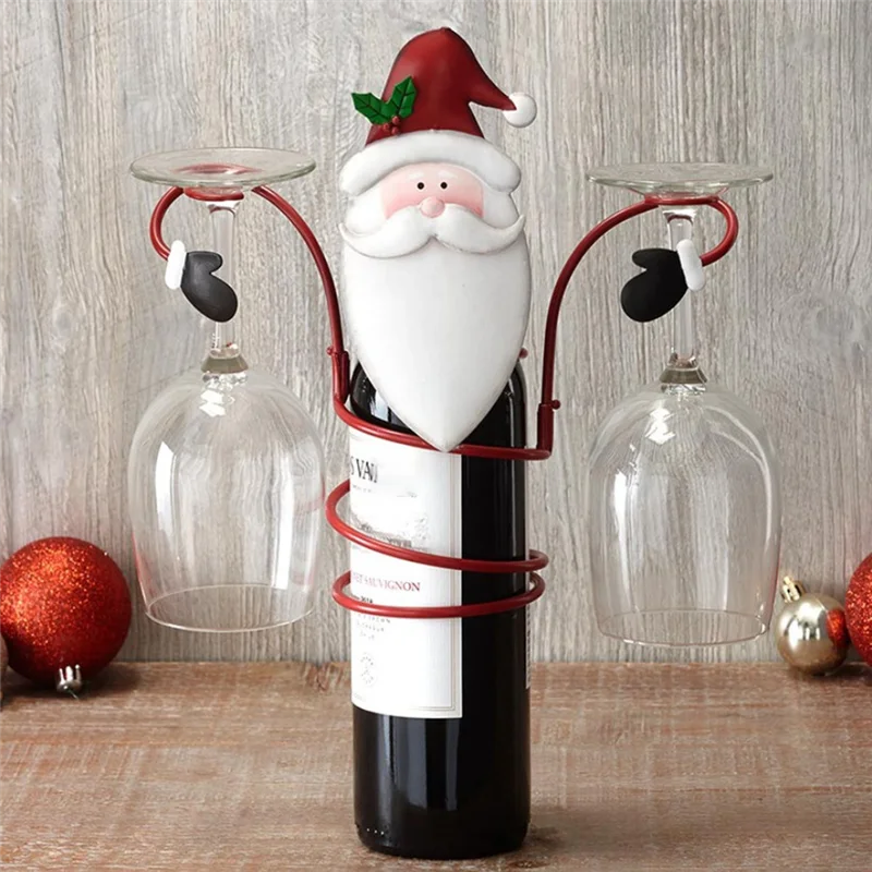 Christmas Wine Bottle Rack Wine Bottle Christmas Rack Glass Holiday And Glass
