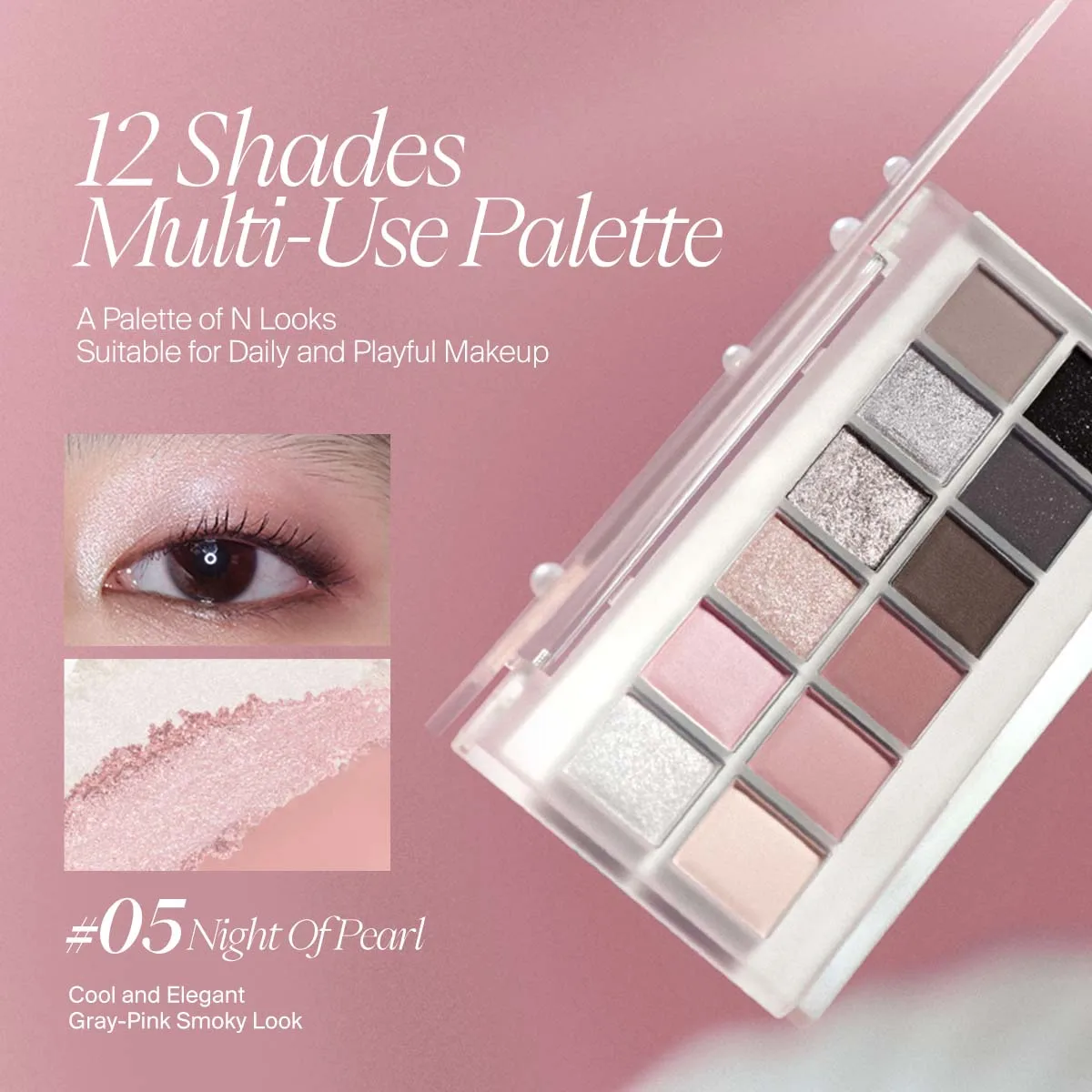 JOOCYEE 12 Shades Eeyeshadow Palette The World is My Oyster Collection Waterproof Long Lasting