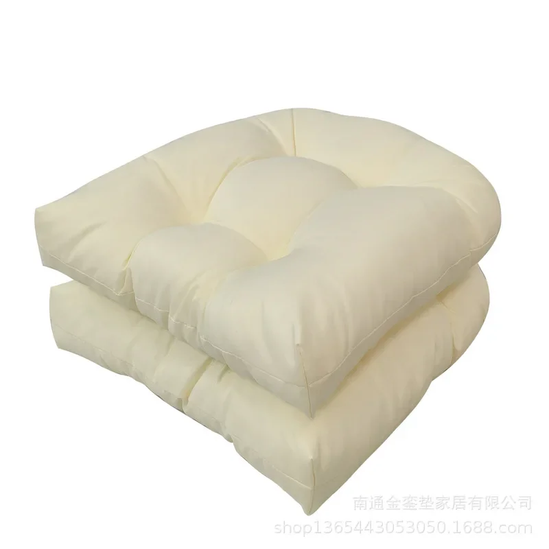 2pcs New Soft Thickened Outdoor Chair Cushion Waterproof Tufted Padded U Shape Seat Cushion for Patio 48 X 48 Cm 5