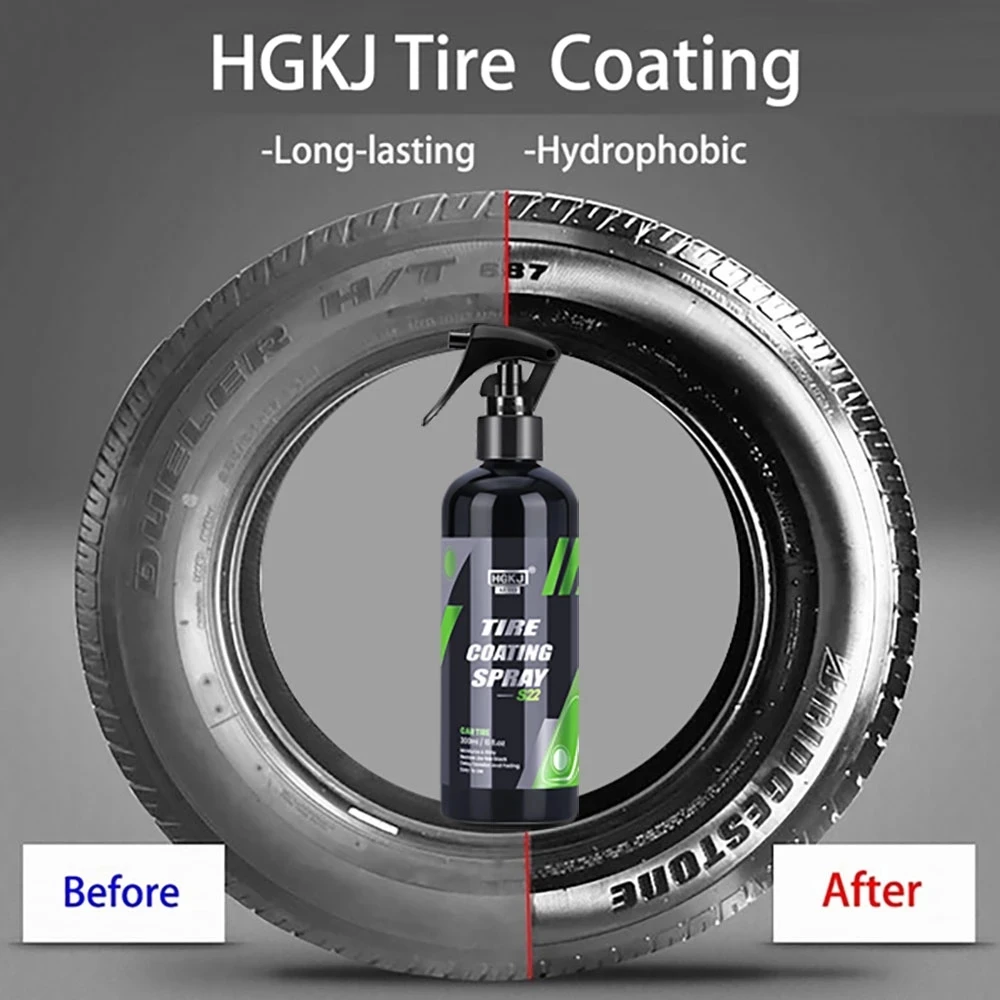 Black Car Tire Blackening Ceramic Coating Spray Liquid Refurbishing Agent Auto Washing Accessories Spraying Wax Clean