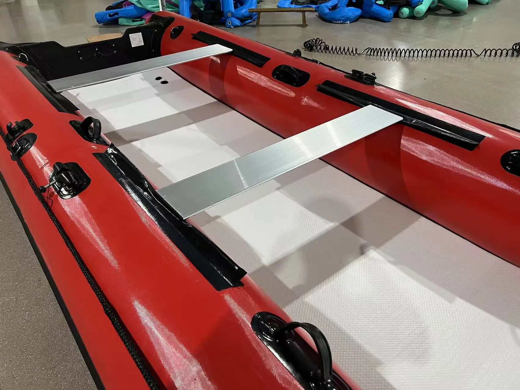 좋은 판매량을 자랑하는 4m 풍선식 쌍동선 요트 TPU PVC 고품질 고속 쌍동선 낚시 보트
